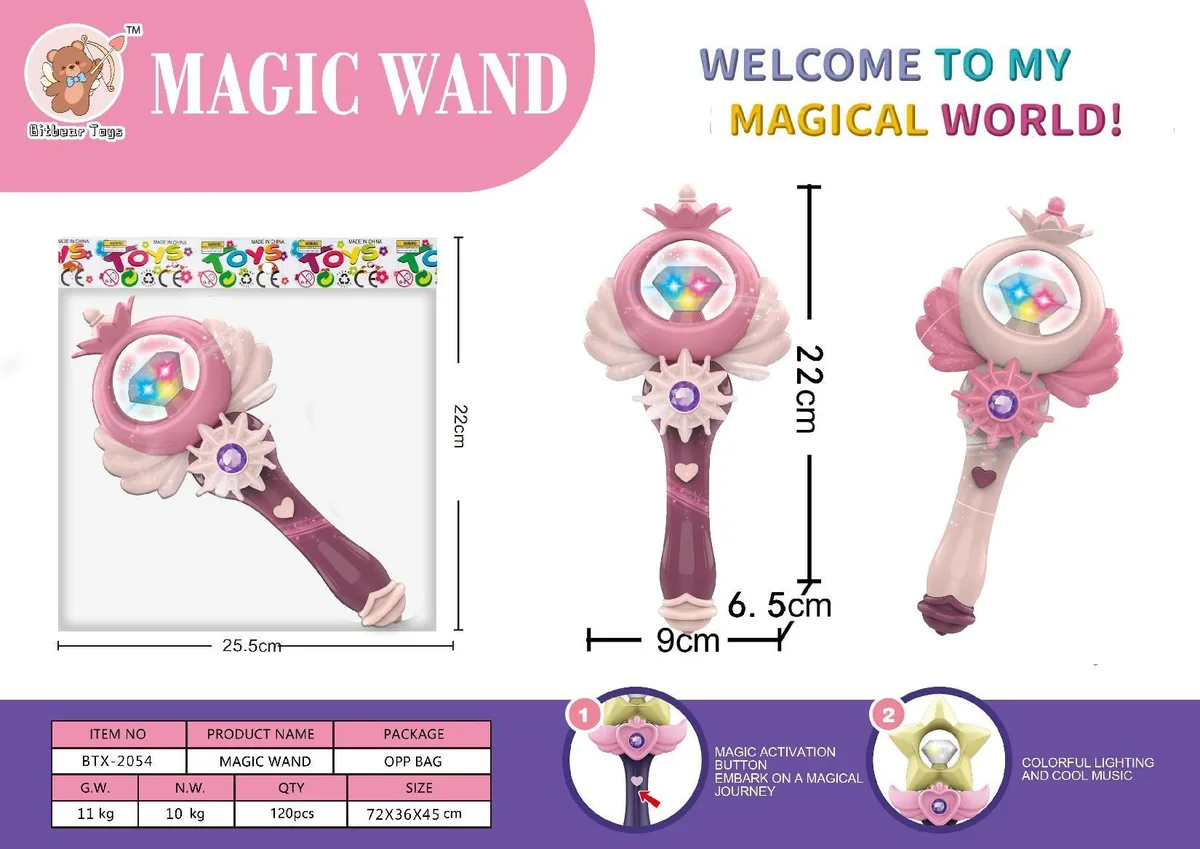 七彩灯公主变身音乐闪光魔法棒小女孩过家家饰品——樱花款 Plush Squishy Stress Ball