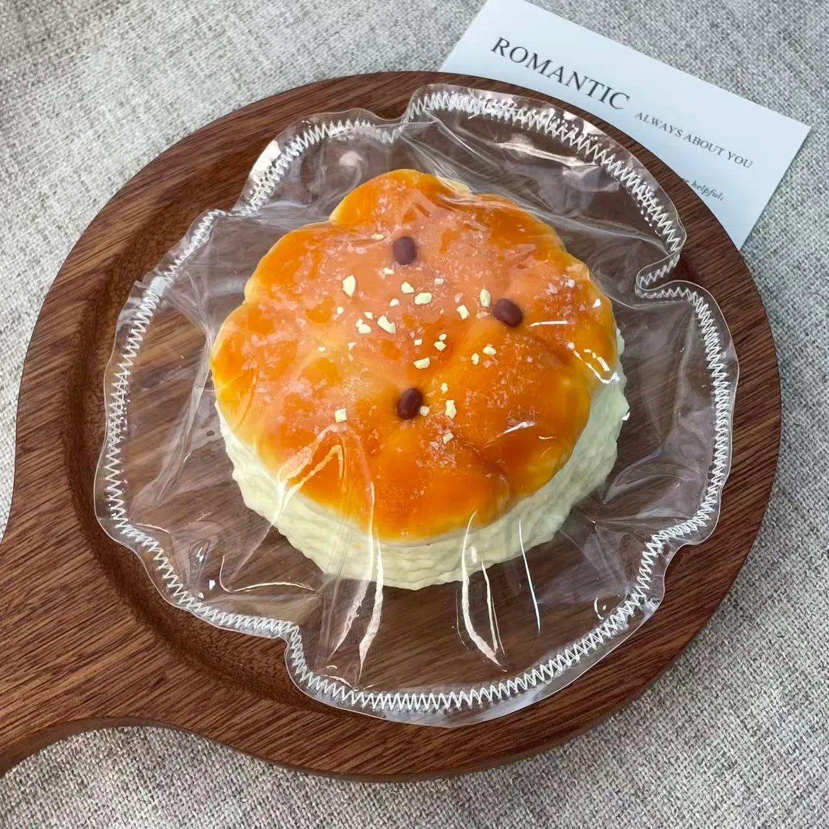 Red Bean Chubby Bun Squishy Toy - image 1