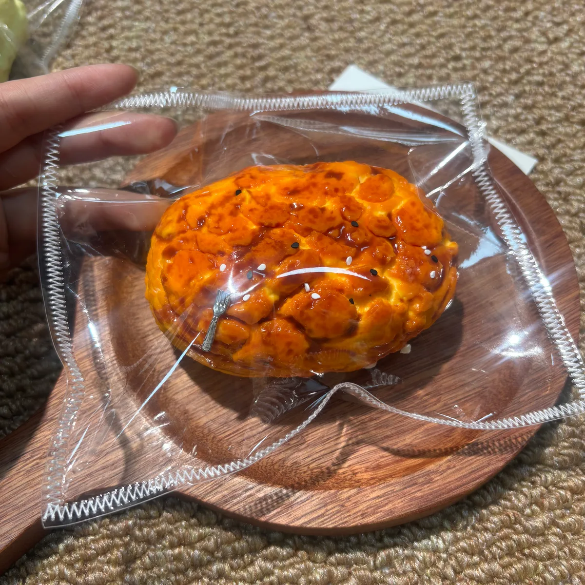 Jumbo Crispy Pineapple Bun Squishy Toy - image 1