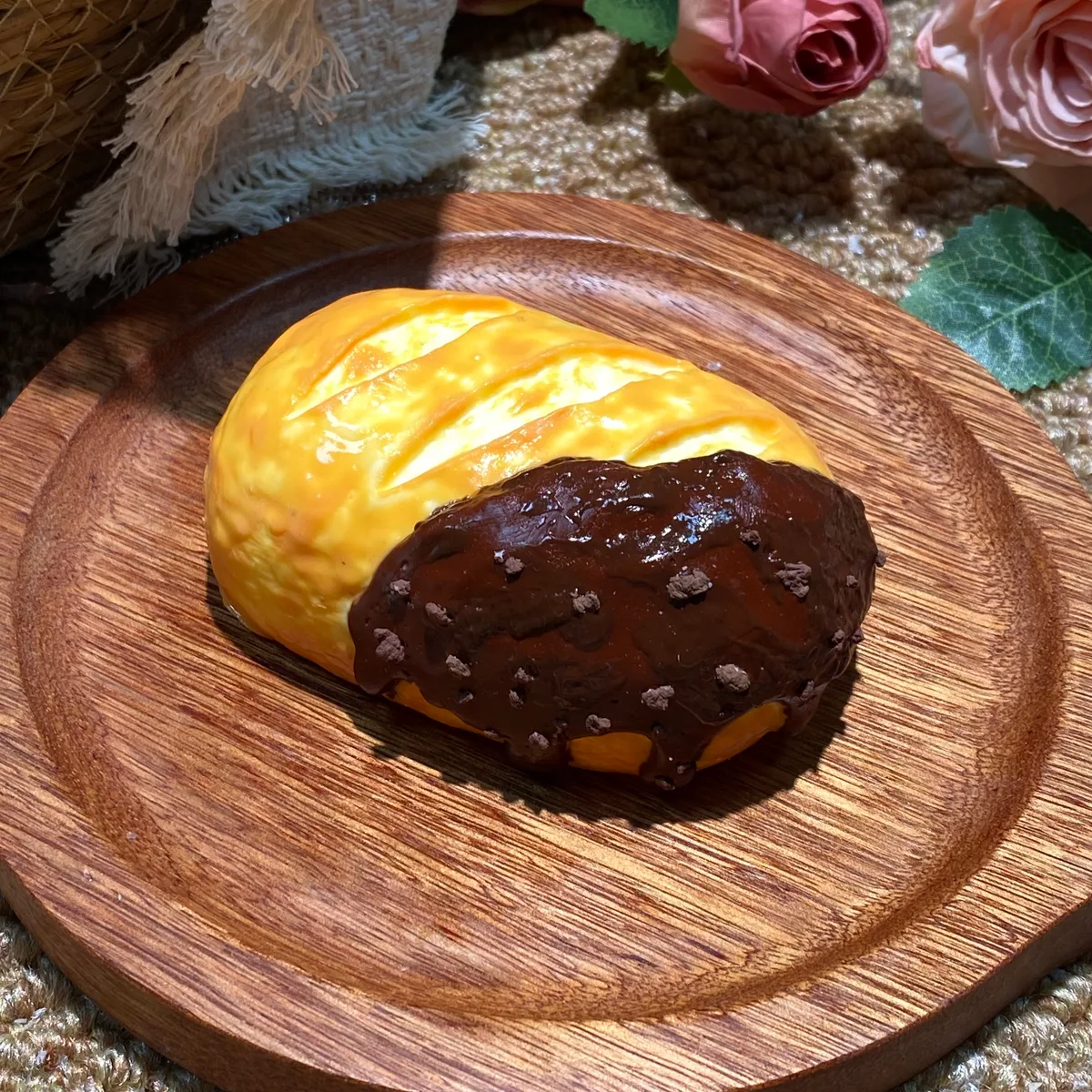 Big Chocolate Drizzle Baguette Squishy Toy - image 1