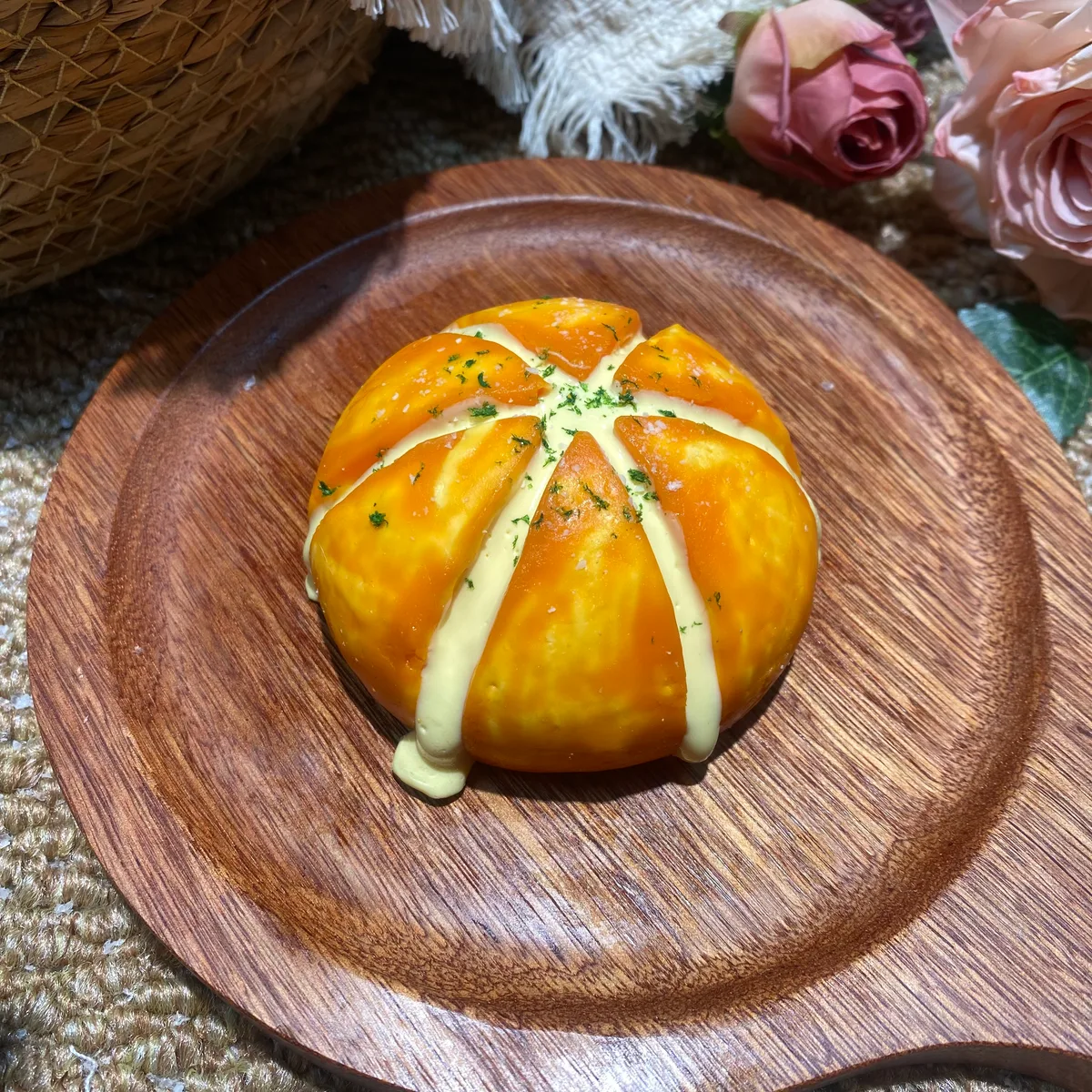 Lava Cheese Bun Squishy Toy - image 1