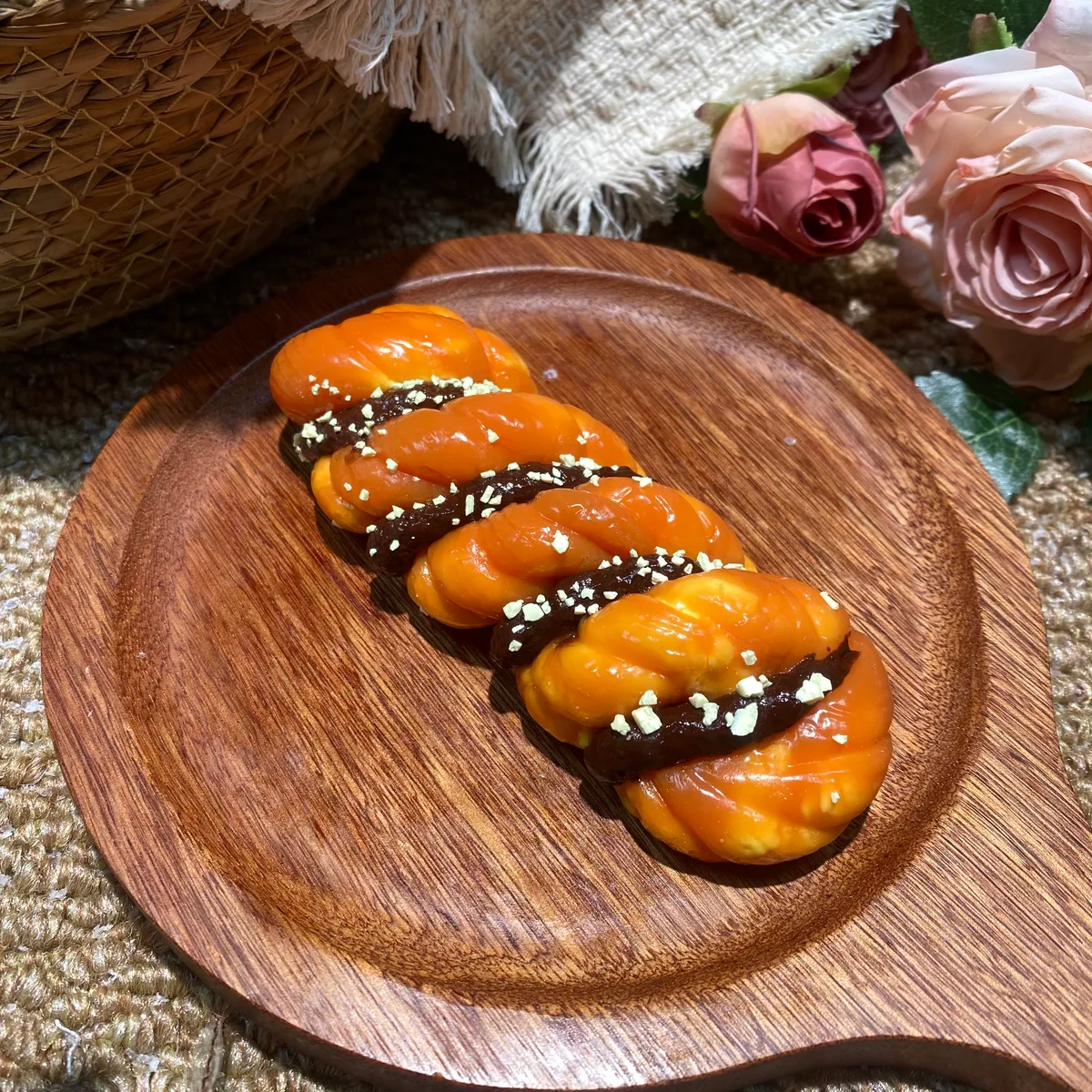 Big Chocolate Filled Dough Twist Squishy Toy - image 1