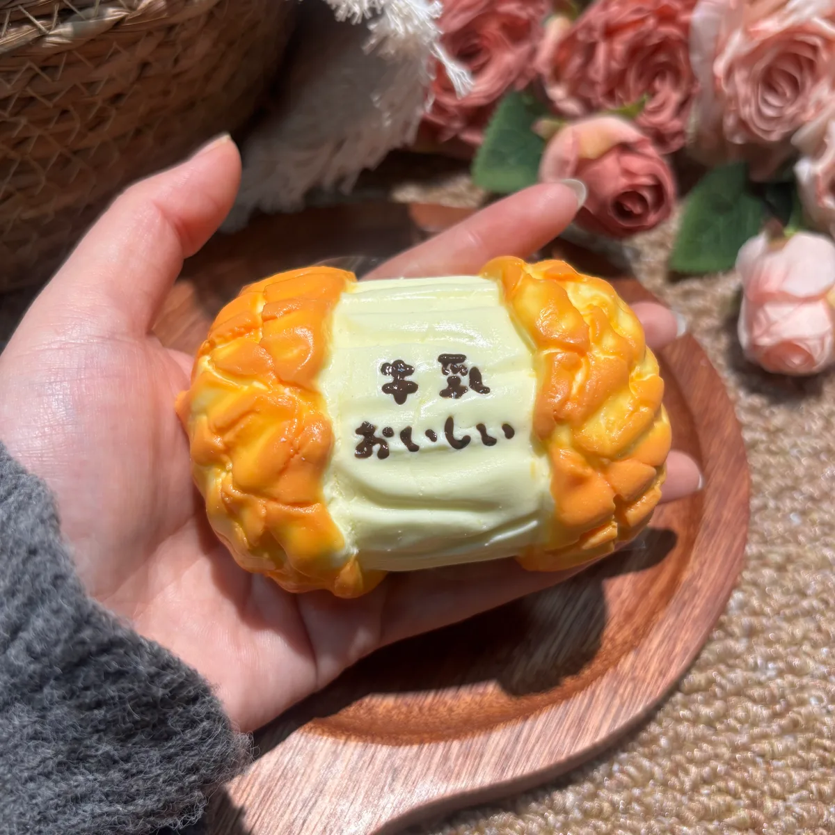 Stretchy Milk Pineapple Bread Squishy Toy - image 1