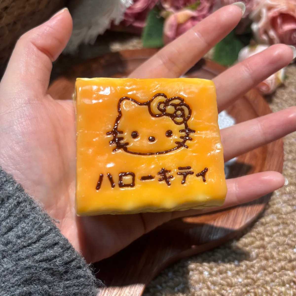 Kitty Square Bread Squishy Toy - image 1