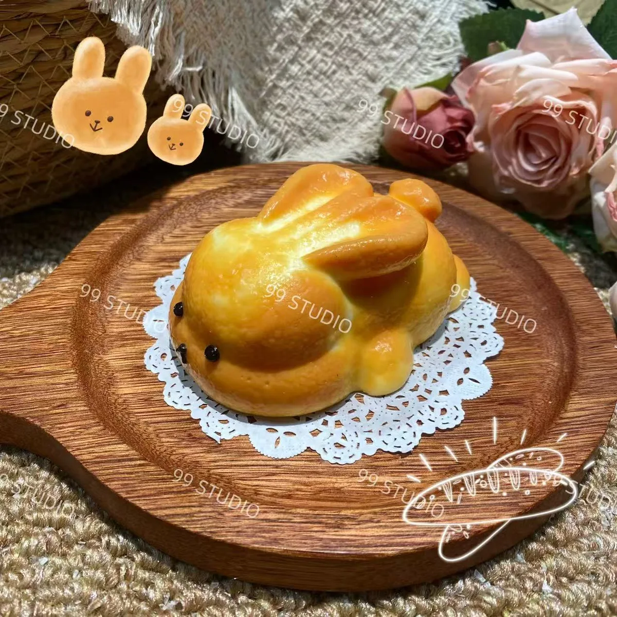 Whole Bunny Bread Squishy Toy - image 1