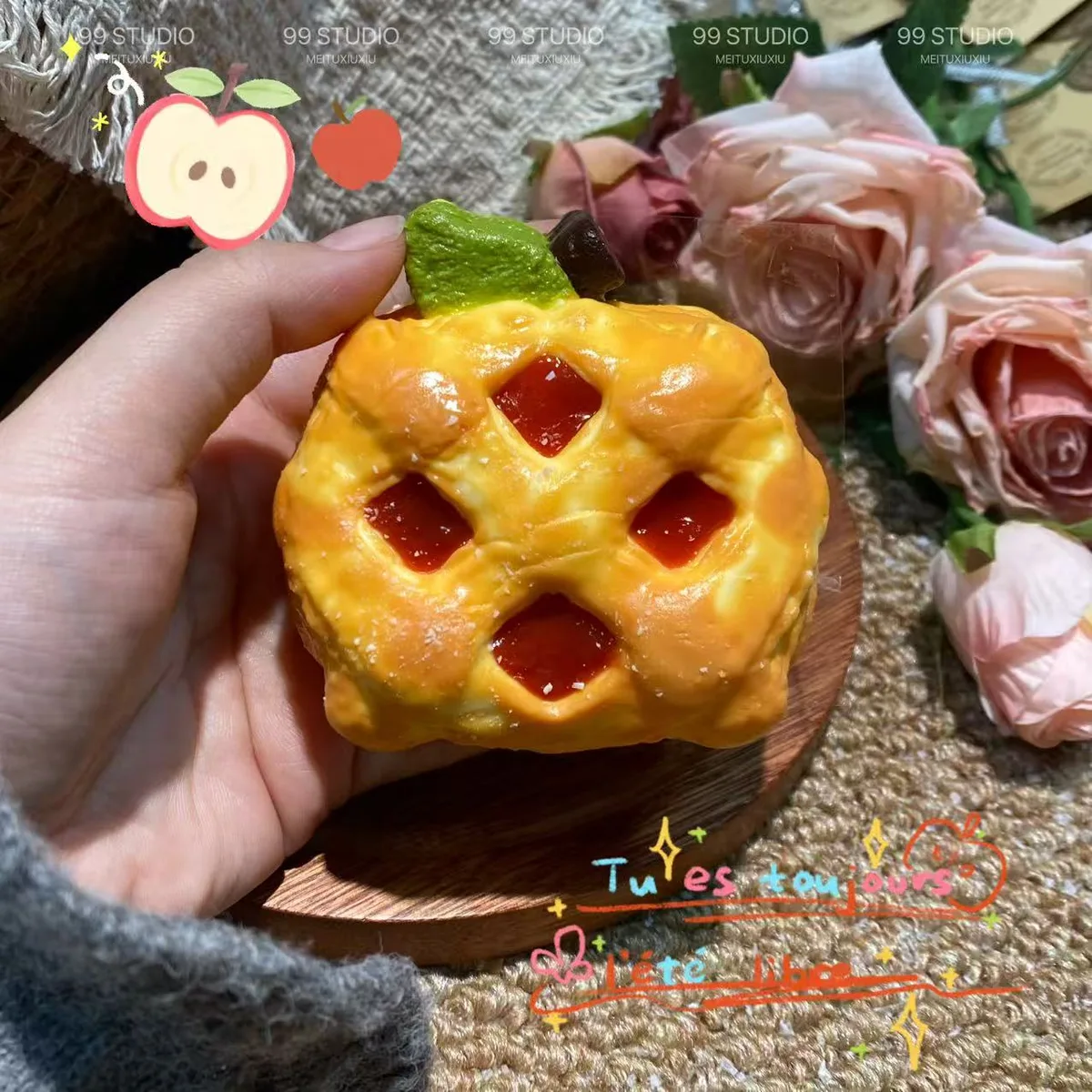 Apple Pie Bread Squishy Toy - image 1