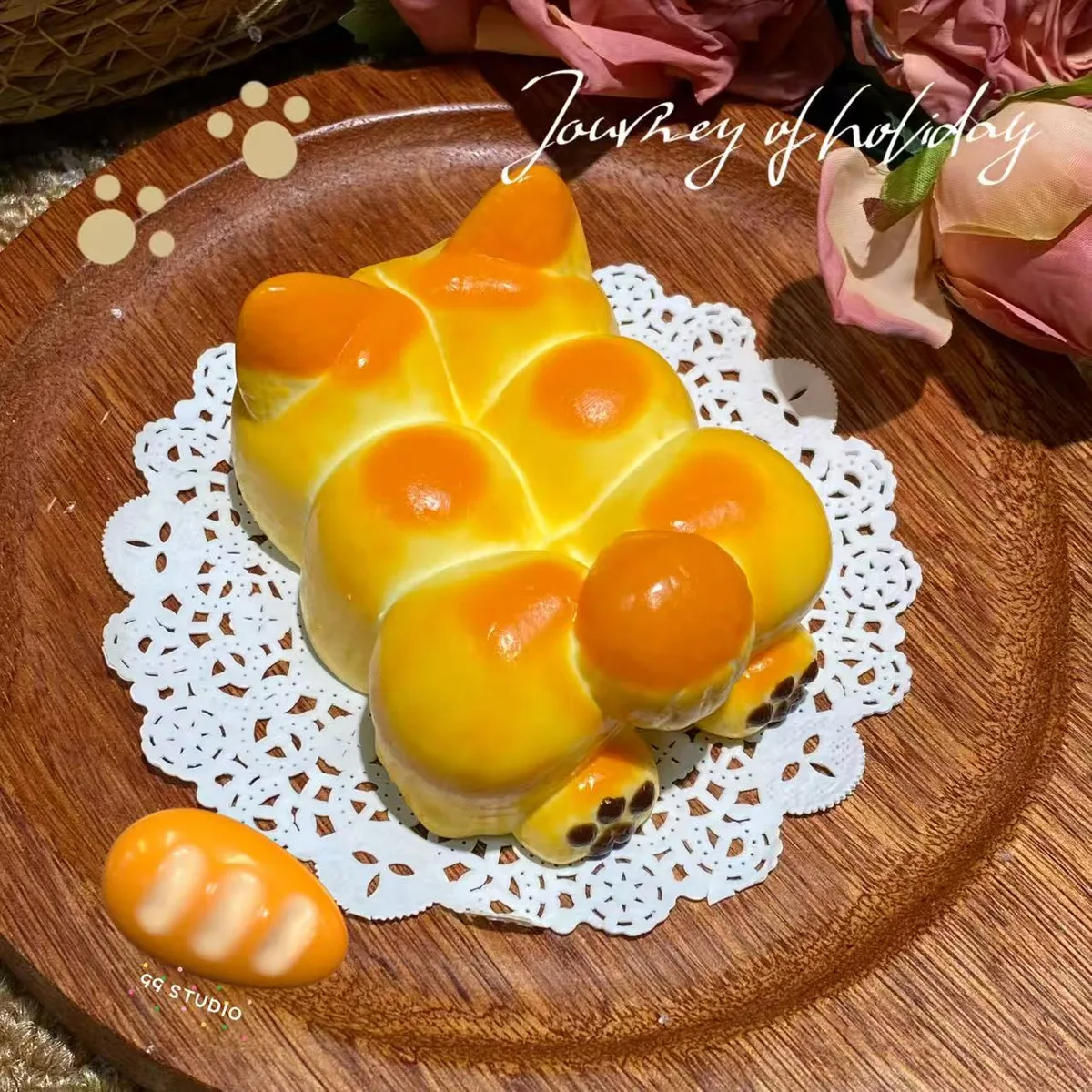 Lying Puppy Bread Squishy Toy - image 1