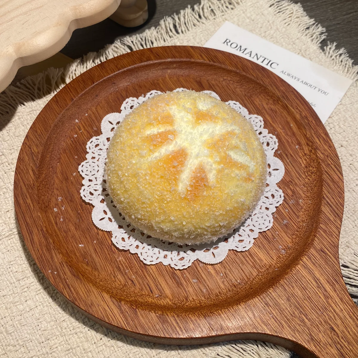 Rice-Pattern Bread Squishy Toy - image 1
