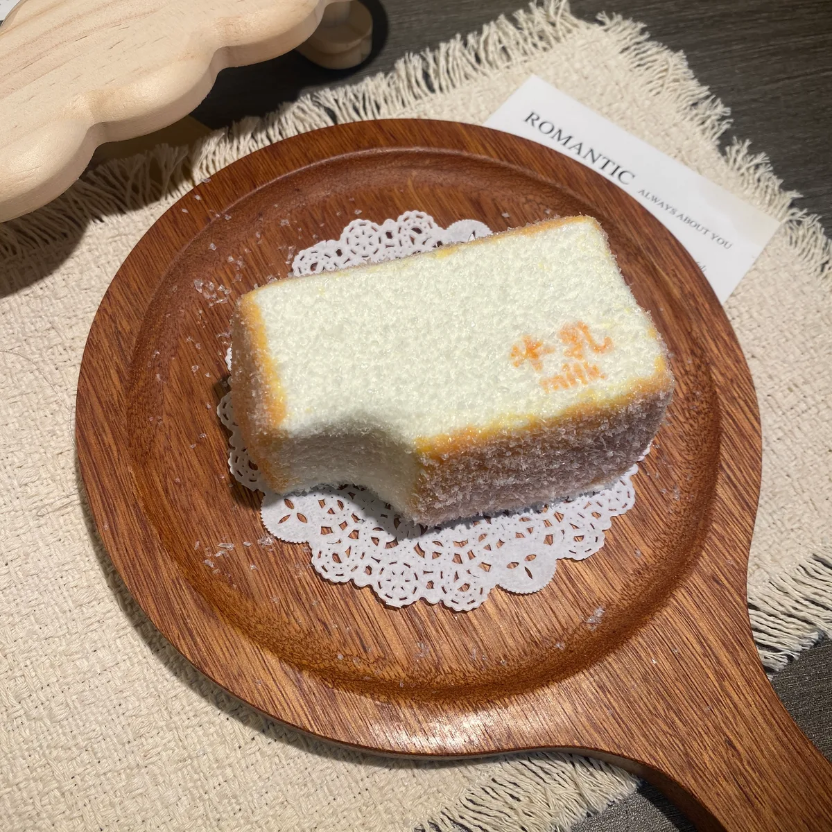 Milk One-Bite Toast Squishy Toy - image 1