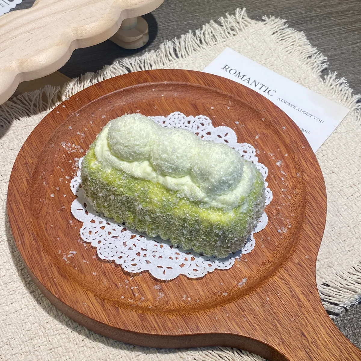 Matcha Soy Milk Cake Squishy Toy - image 1
