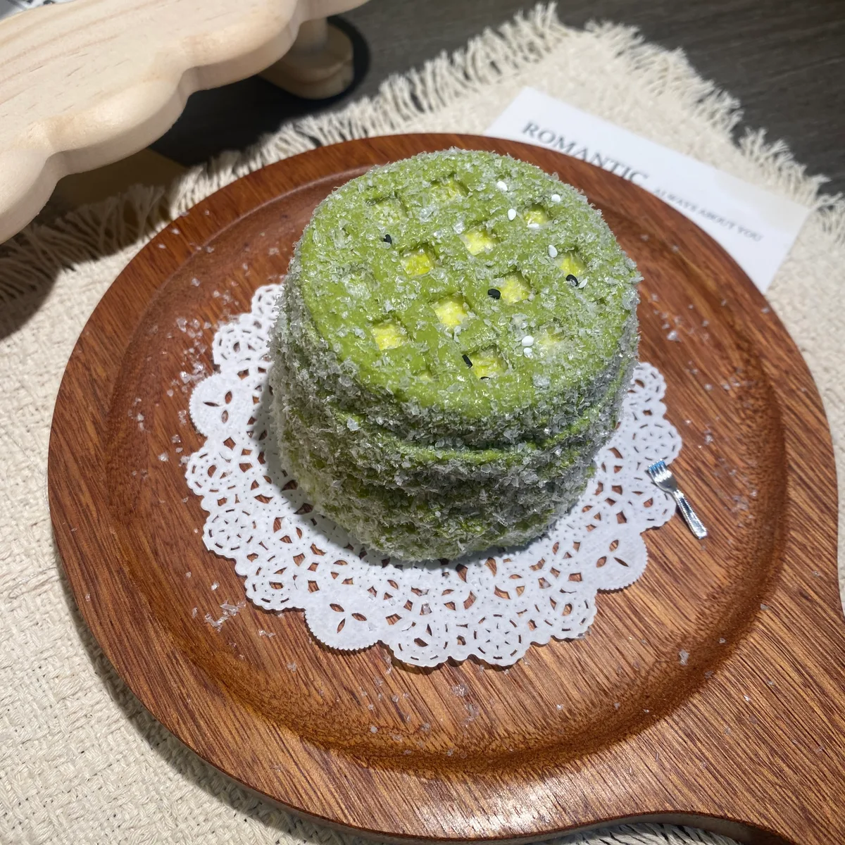 Matcha Waffle Cake Squishy Toy - image 1