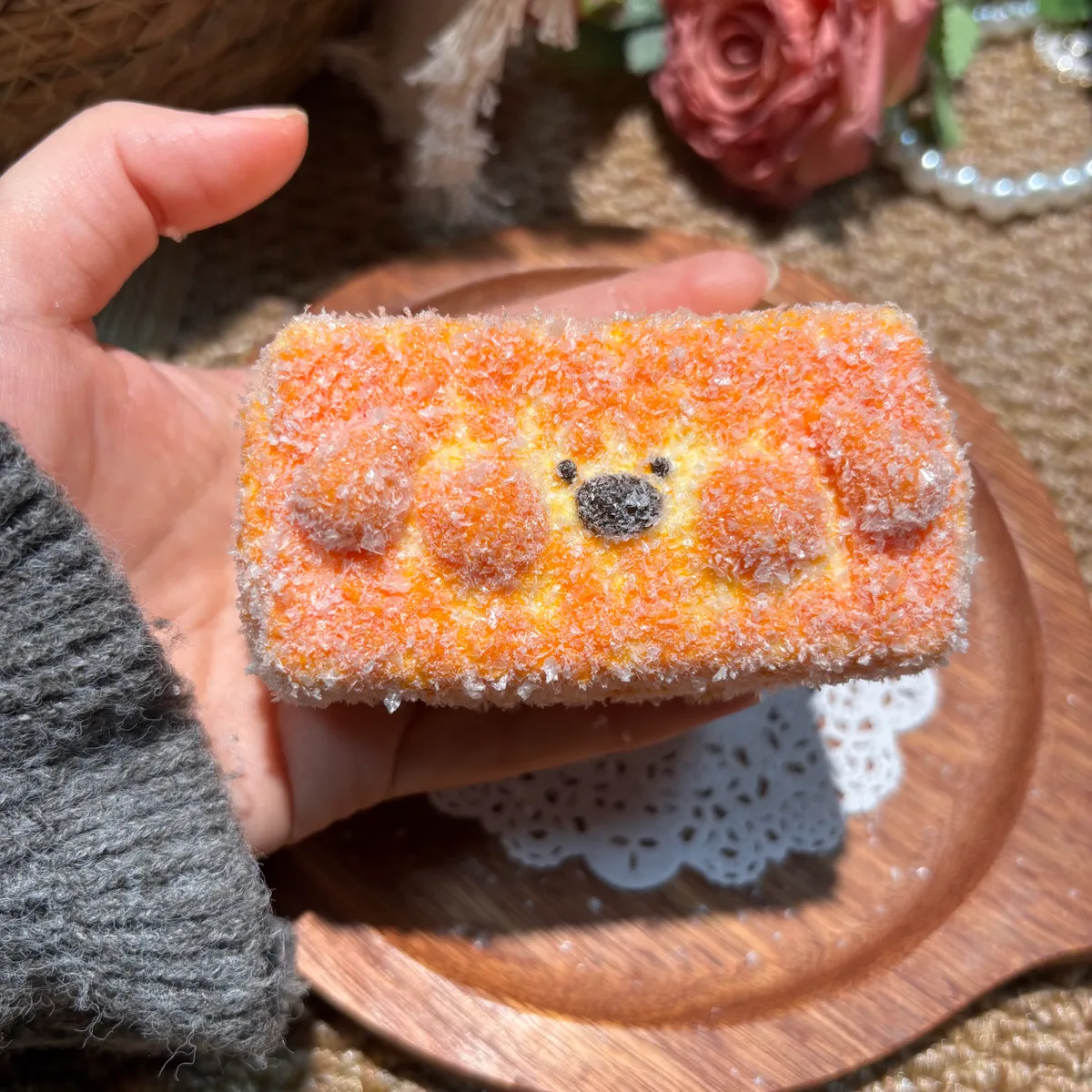 Doggy Toast Bread Squishy Toy - image 1