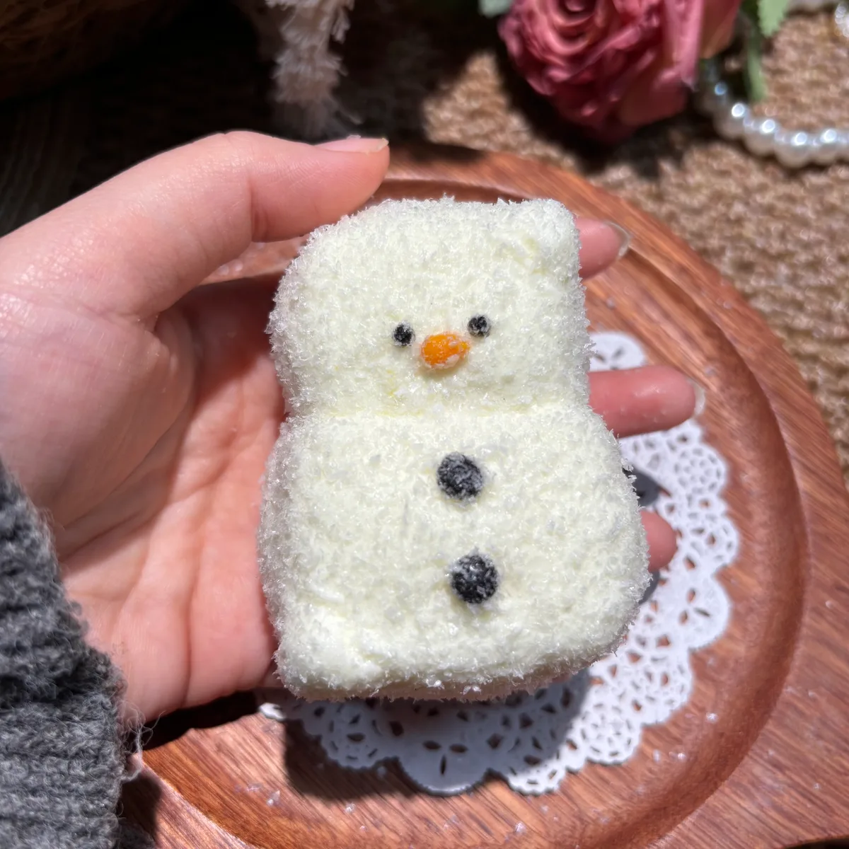 Snowman Cake Squishy Toy - image 1