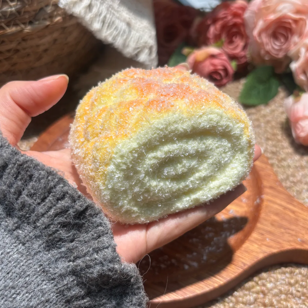 Pineapple Roll Roll Bread Squishy Toy - image 1