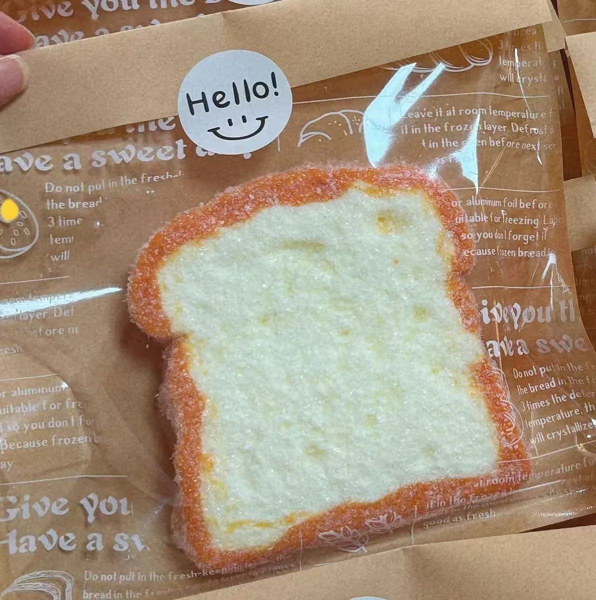 Milk Toast Slice Squishy Toy - image 1