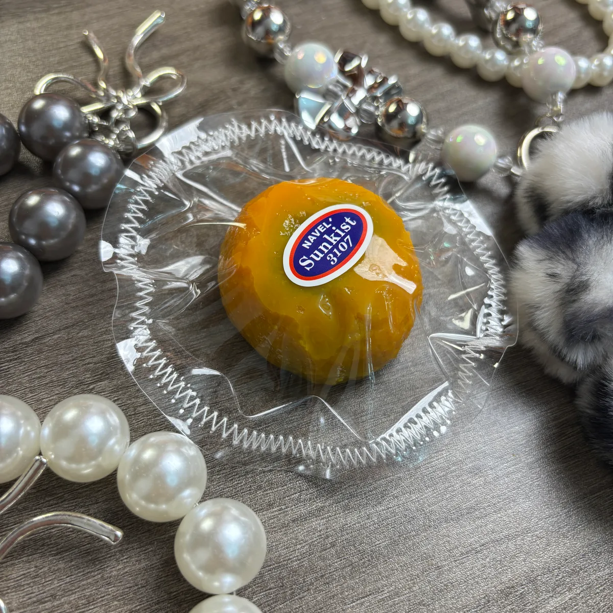 Mini Half-Ripe Tangerine Squishy Toy