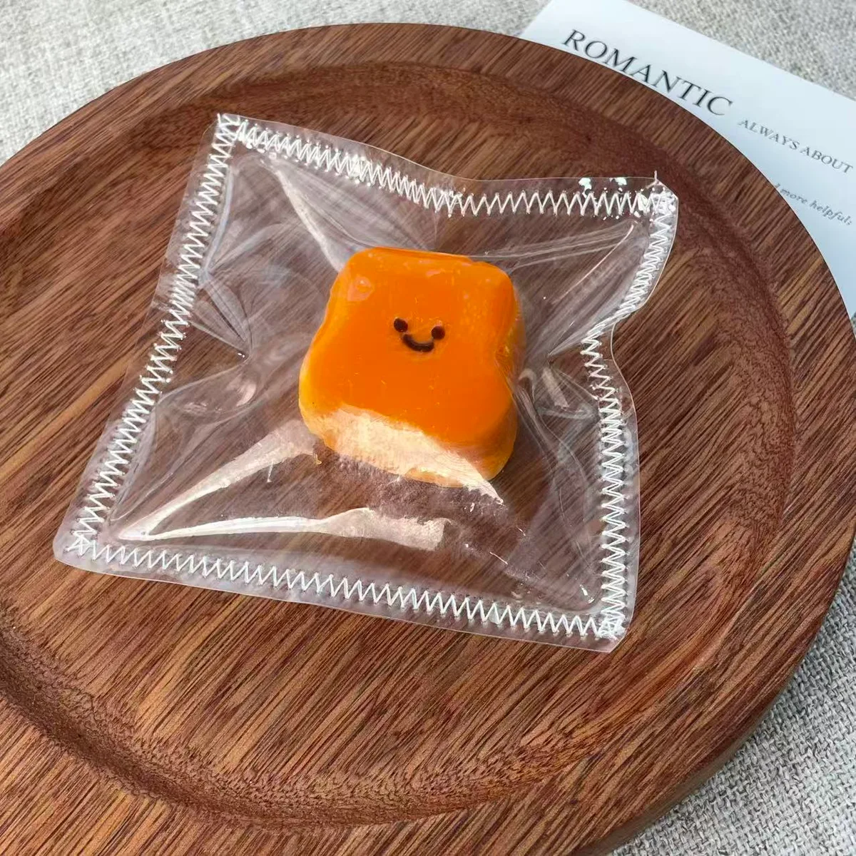 Mini Smiley Bread Charm Squishy - image 1
