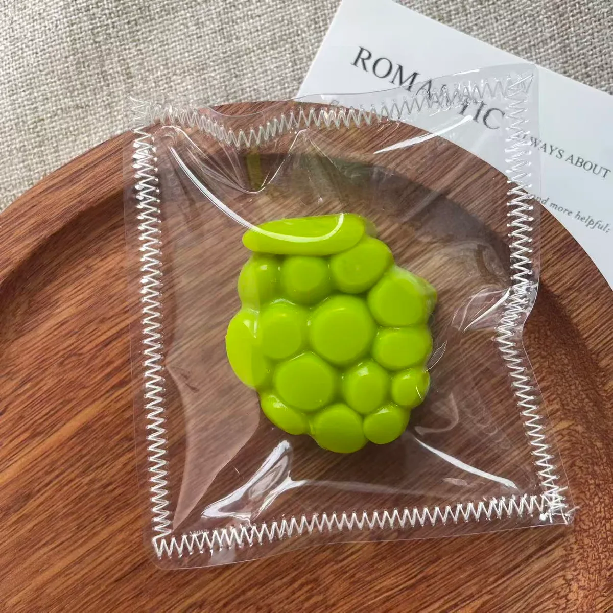 Mini Green Grape Charm Squishy - image 1
