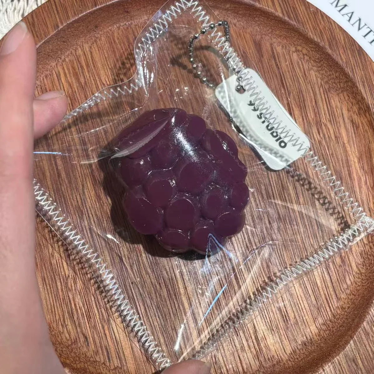 Mini Purple Grape Charm Squishy - image 1