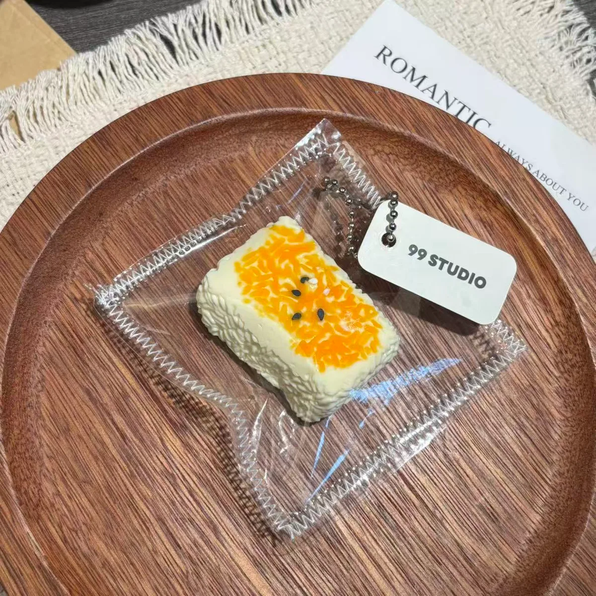 Japanese Baked Rice Ball Charm Squishy - image 1