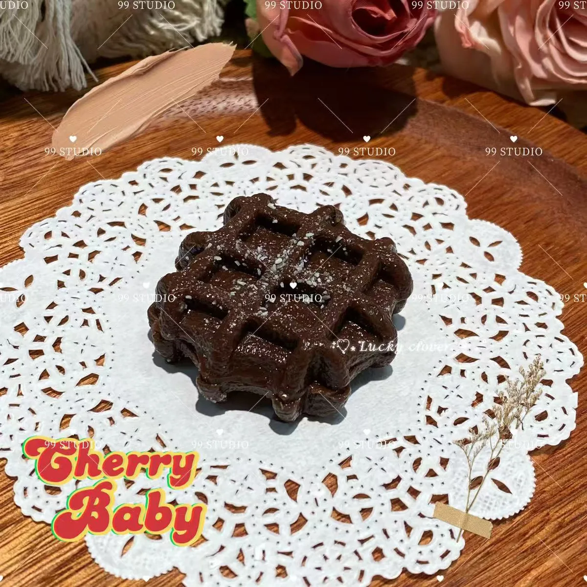 Chocolate Waffle Charm Squishy - image 1
