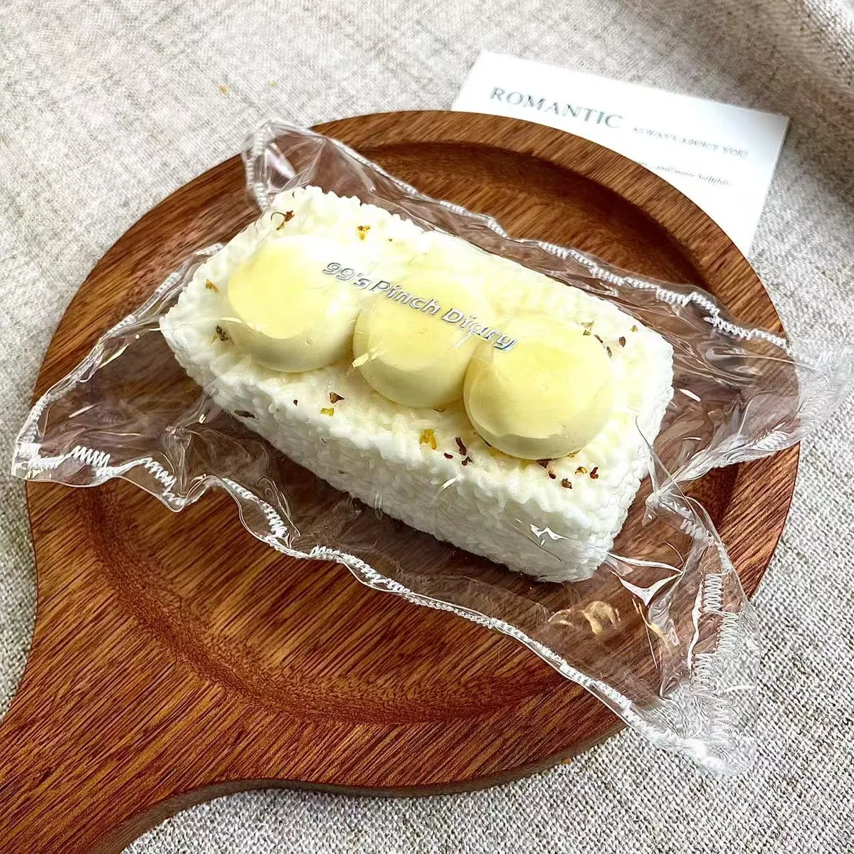 Soy Milk Long Rice Ball Squishy Toy - image 1