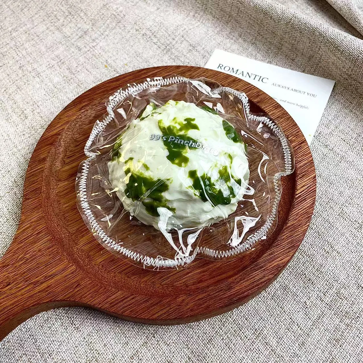 Matcha Lava Milk Bun Squishy Toy - image 1