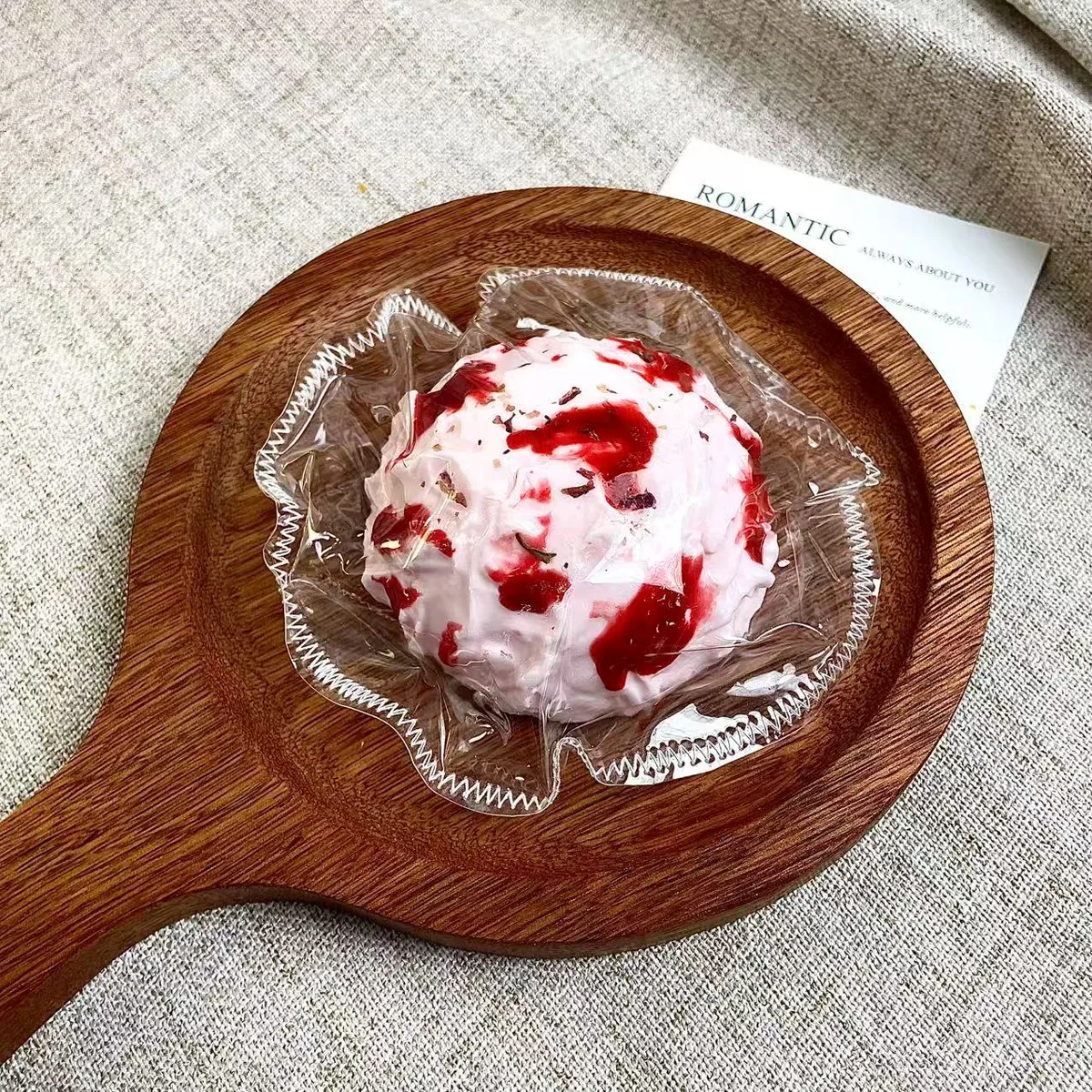 Rose Lava Milk Bun Squishy Toy - image 1