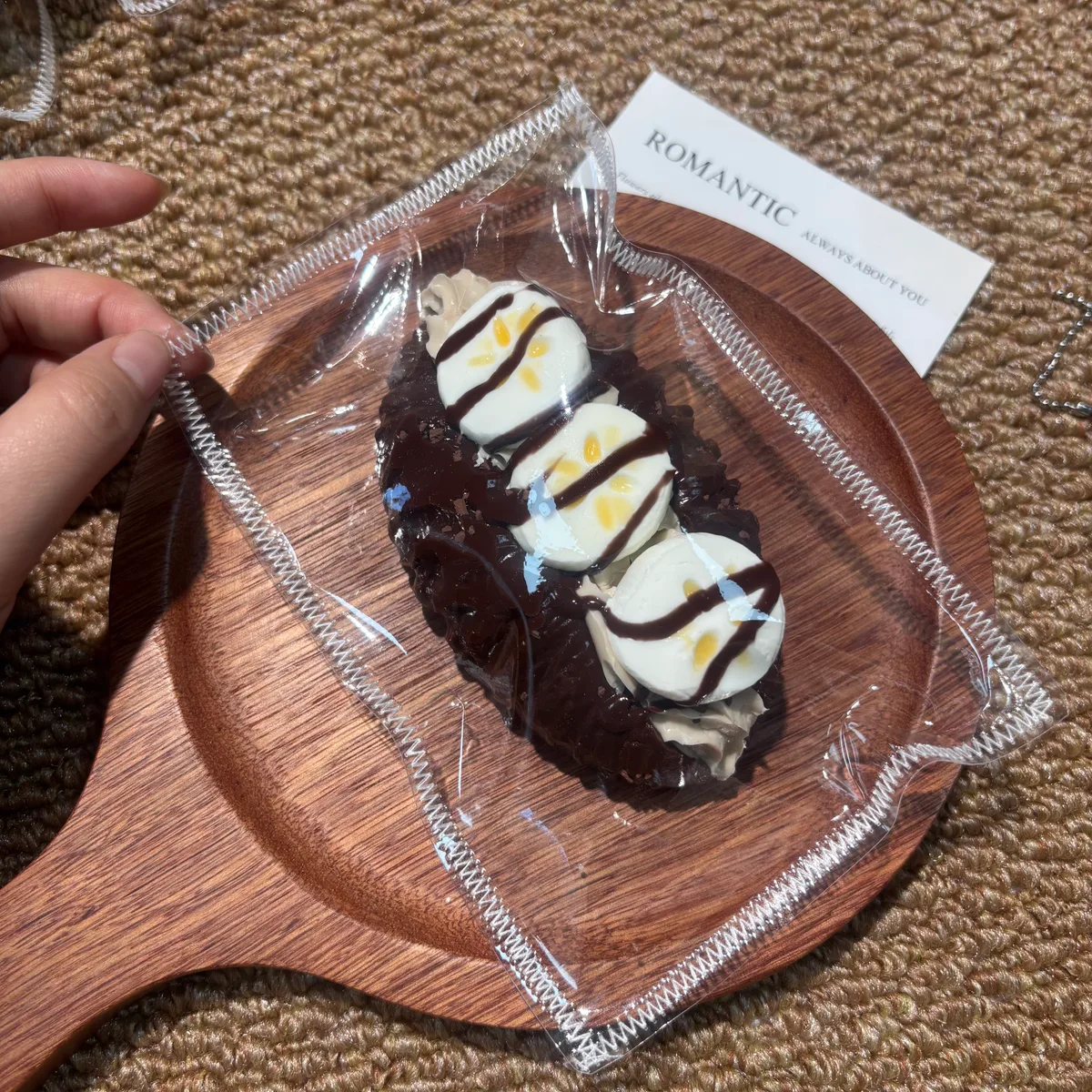 Chocolate Banana Cream Bread Squishy Toy - image 1