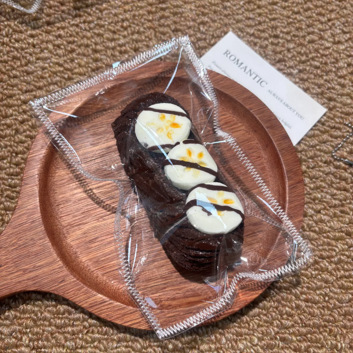 Chocolate Banana Hand-Torn Stick Squishy Toy - image 1