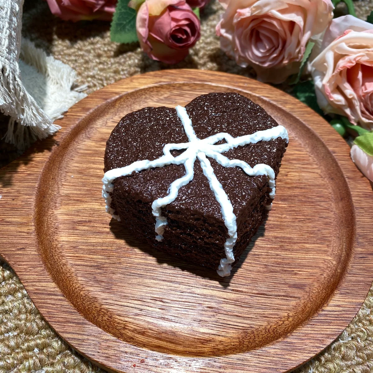 Chocolate Love Gift Box Cake Squishy Toy - image 1