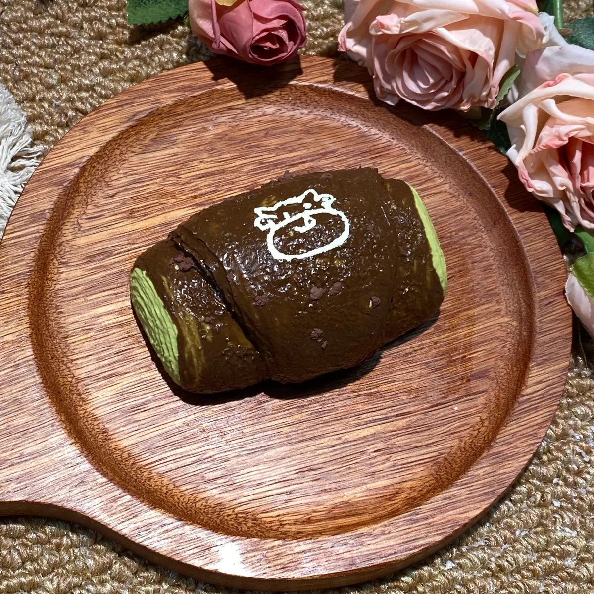 Matcha Chocolate Calf Bun Squishy Toy - image 1