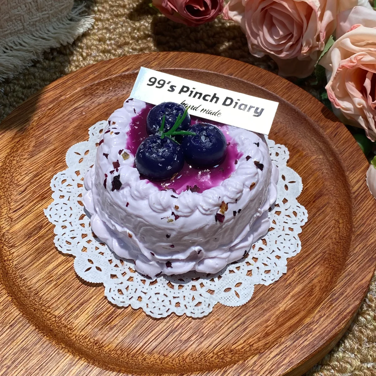Buleberry Blueberry Cream Cake Squishy Toy - image 1
