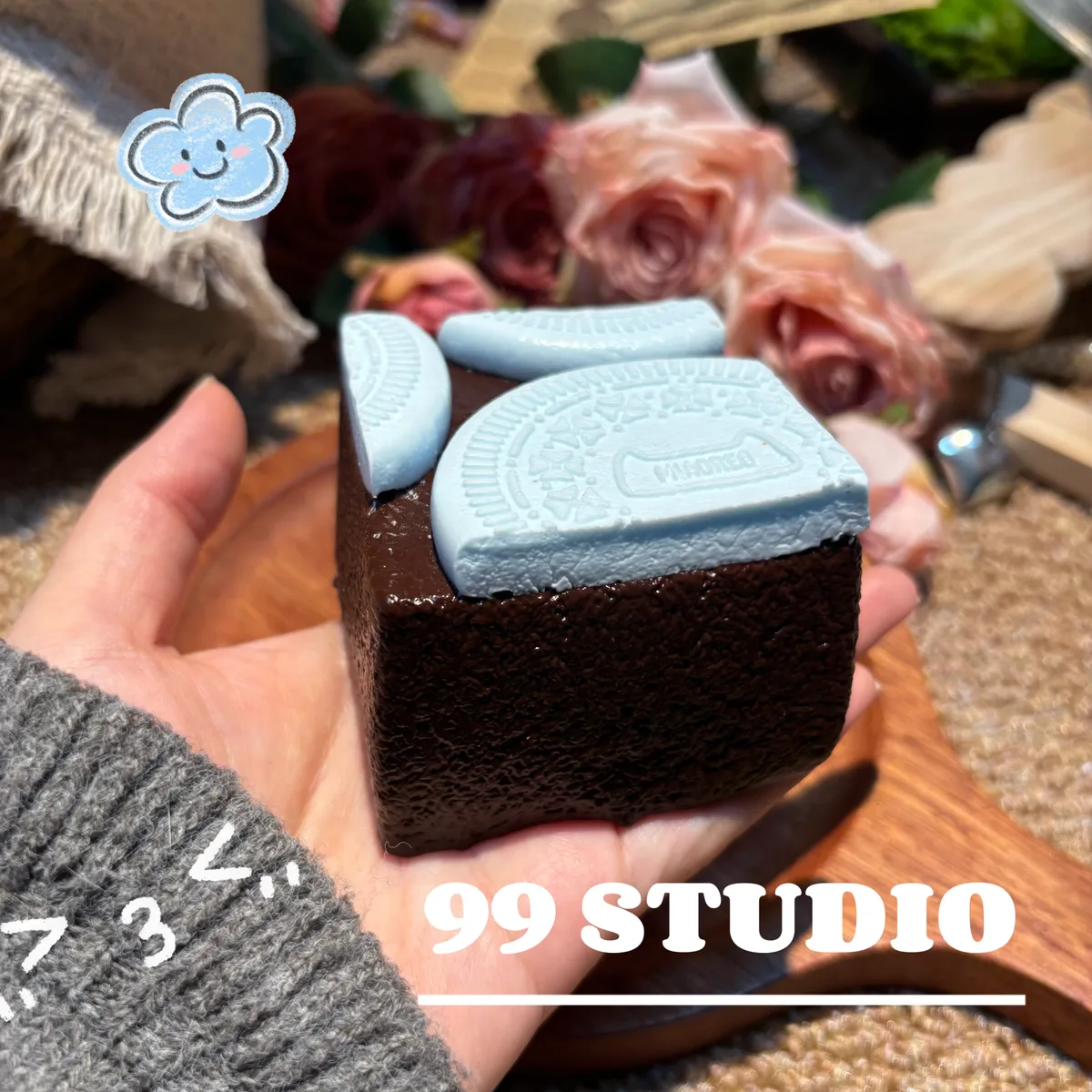 Oreo Sea Salt Cake Squishy Toy - image 1