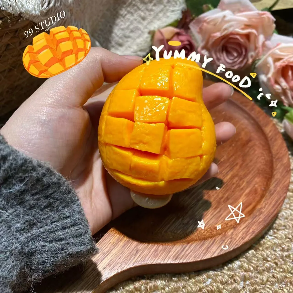 Mango Popsicle Squishy Toy - image 1