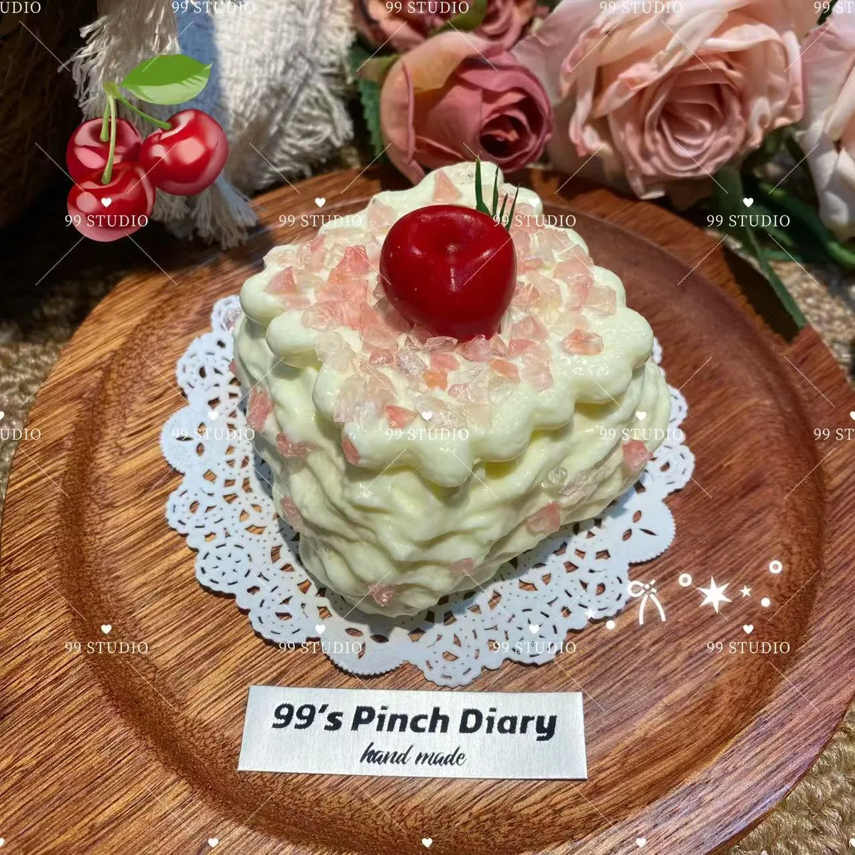 Cherry Crunchy Cream Cake Squishy Toy - image 1