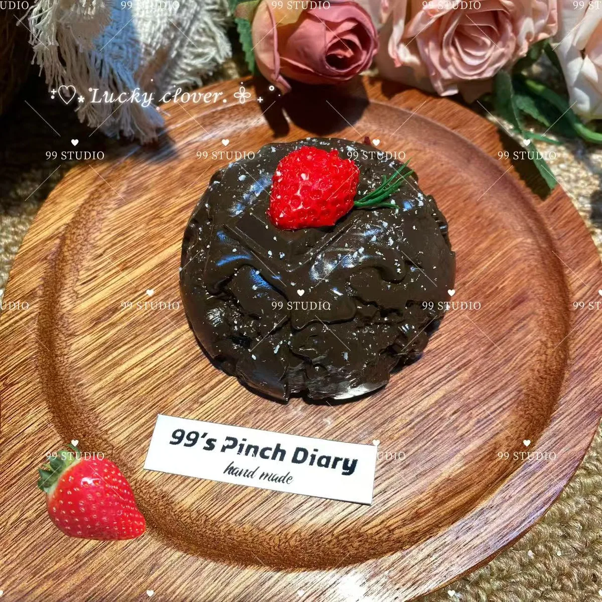 Strawberry Cookie Chocolate Cake Squishy Toy - image 1