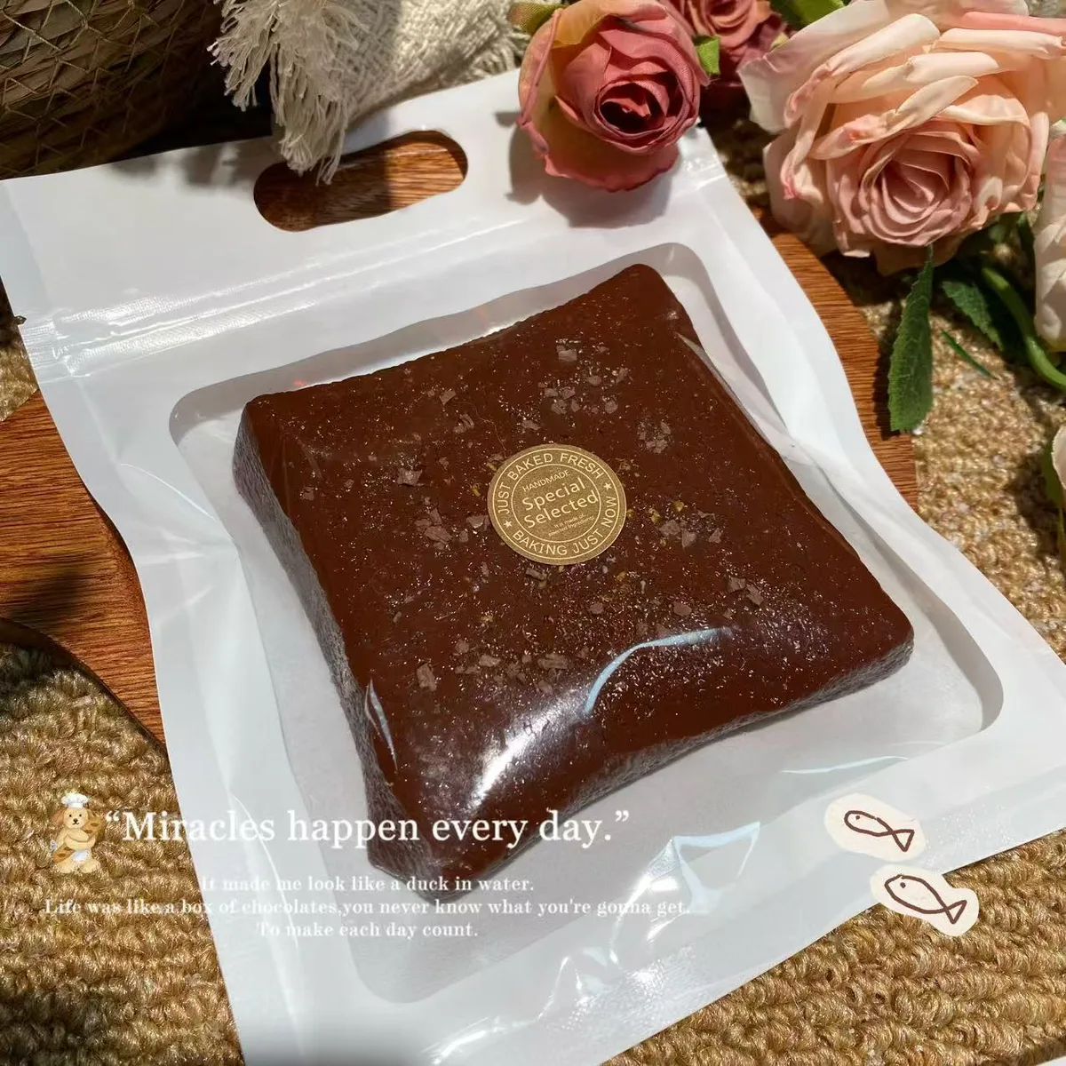 Chocolate Toast Slice Squishy Toy - image 1
