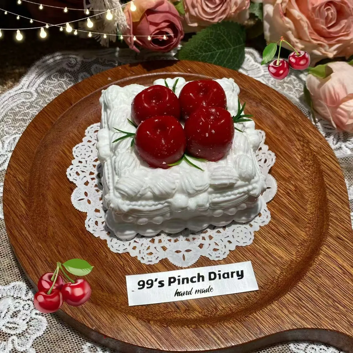 Cherry Cream Cake Squishy Toy - image 1