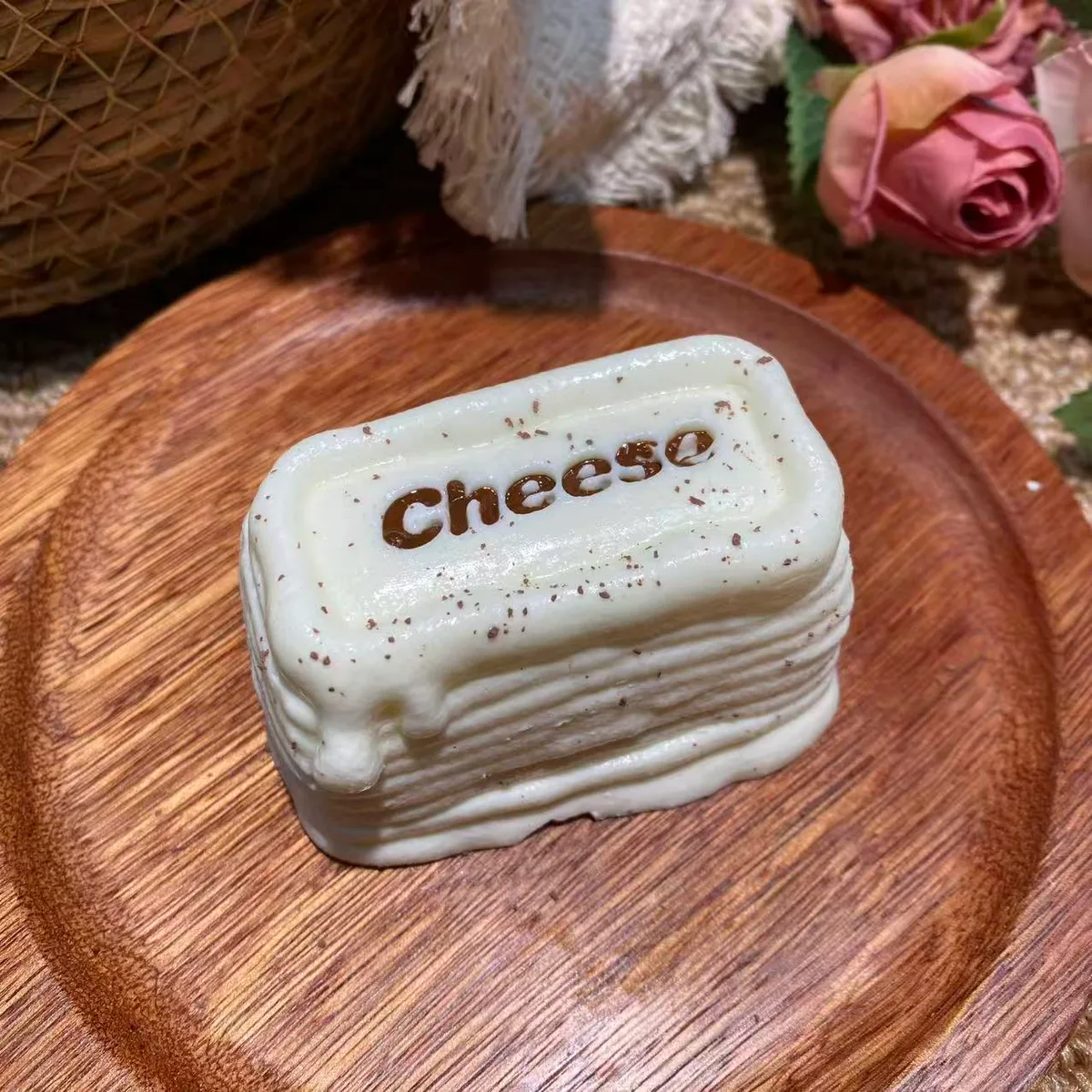 cheese Cream Mille Crepe Squishy Toy - image 1
