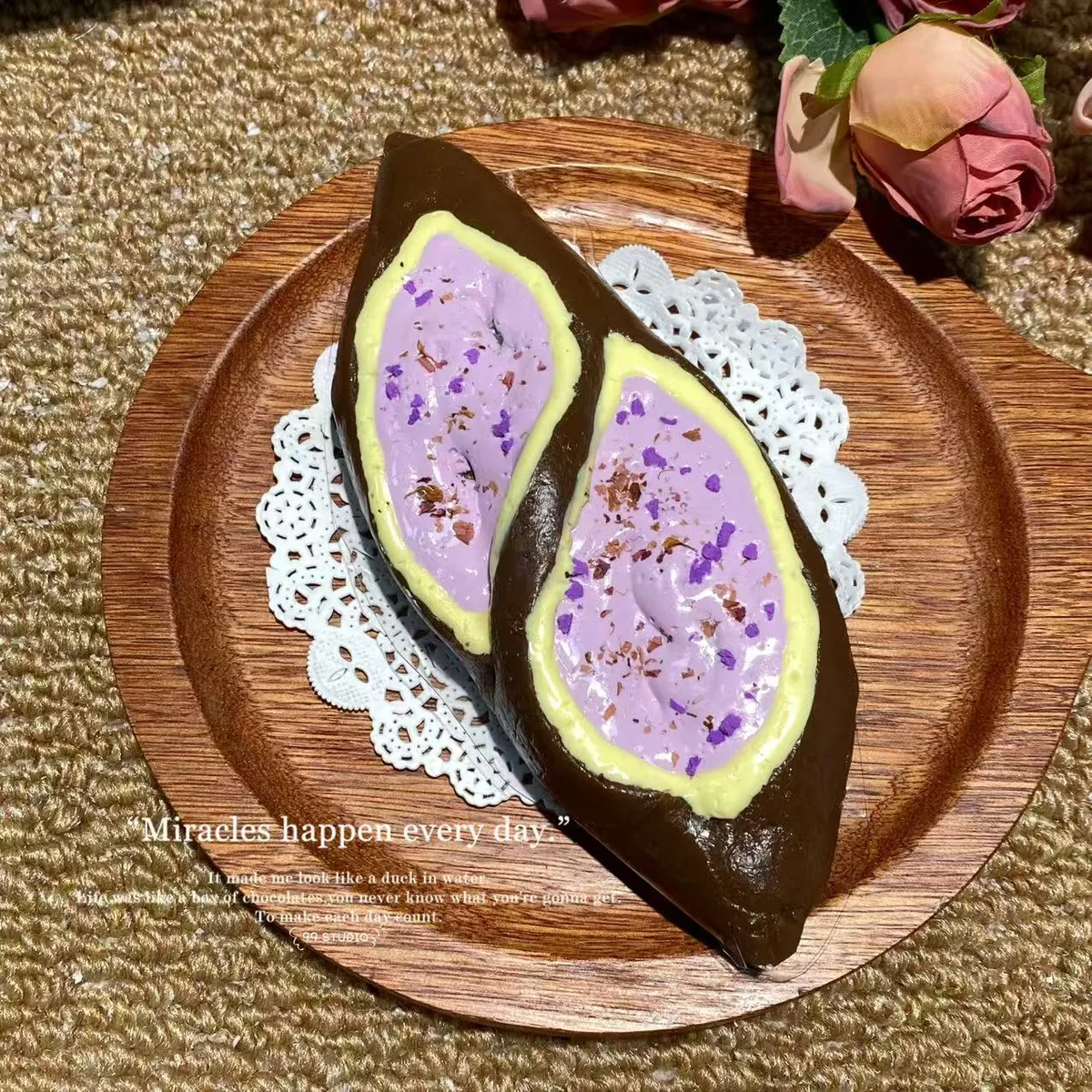 Blueberry Cheese Pretzel Squishy Toy - image 1