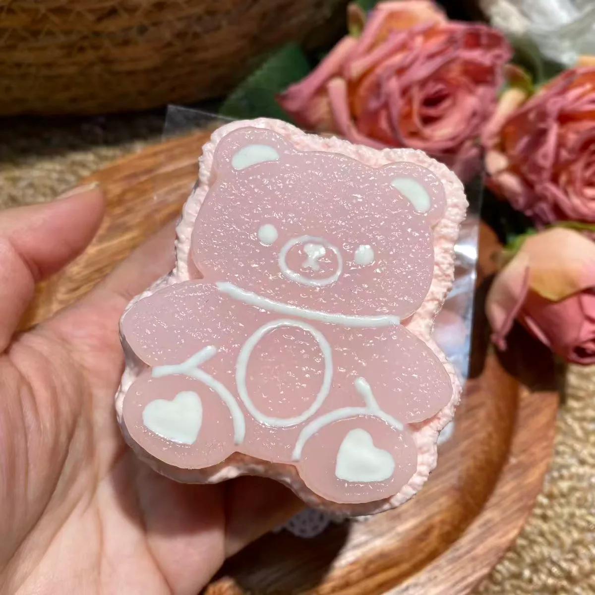 Strawberry Bear Cake Squishy Toy - image 1