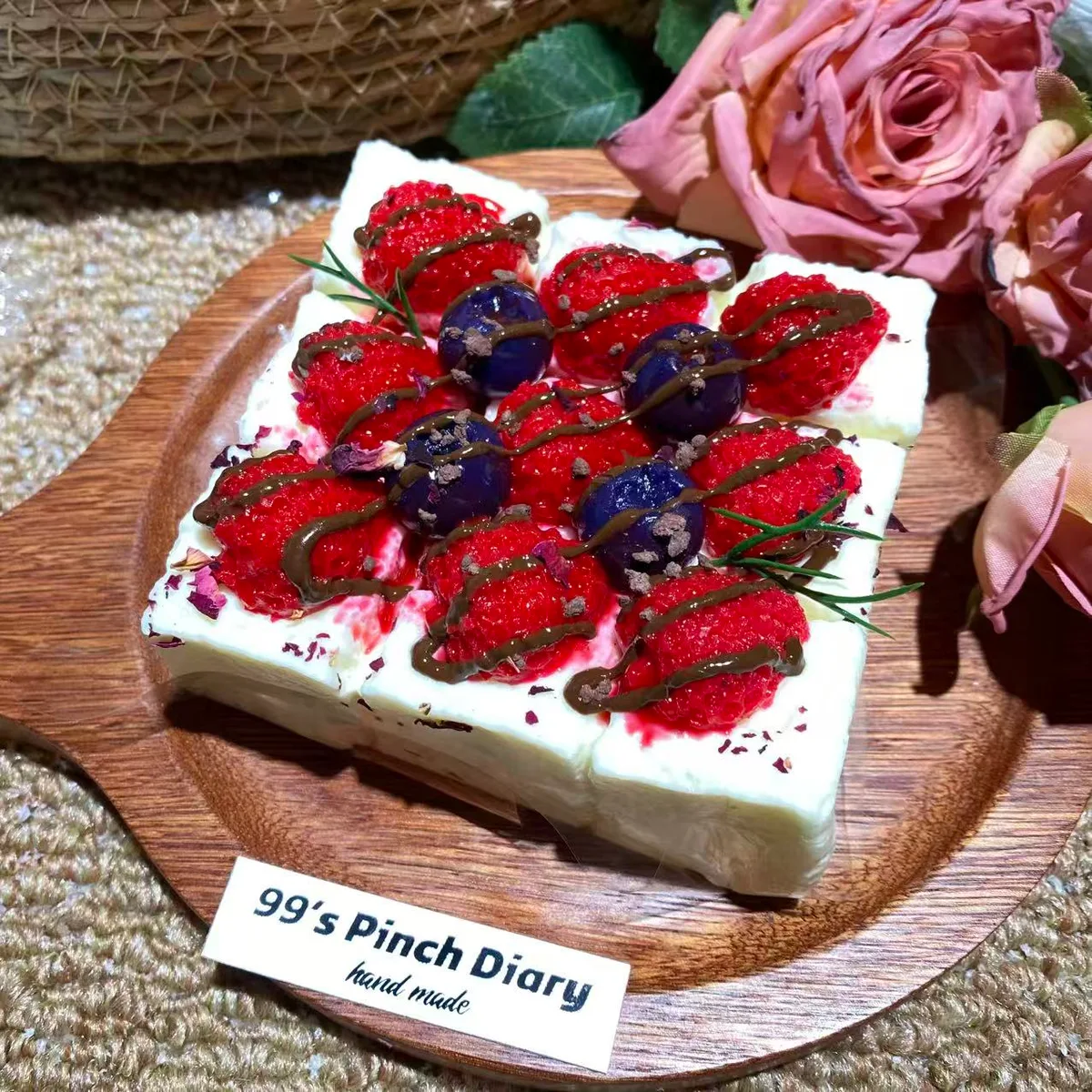 Berry Cream Toast Jumbo Squishy Toy - image 1