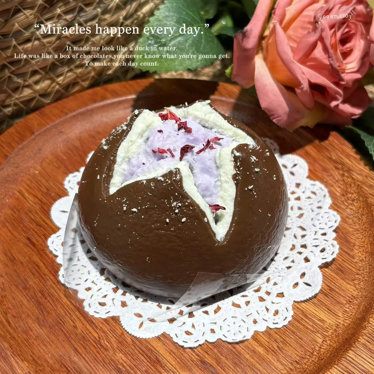 Blueberry Chocolate Pretzel Bread Squishy Toy - image 1