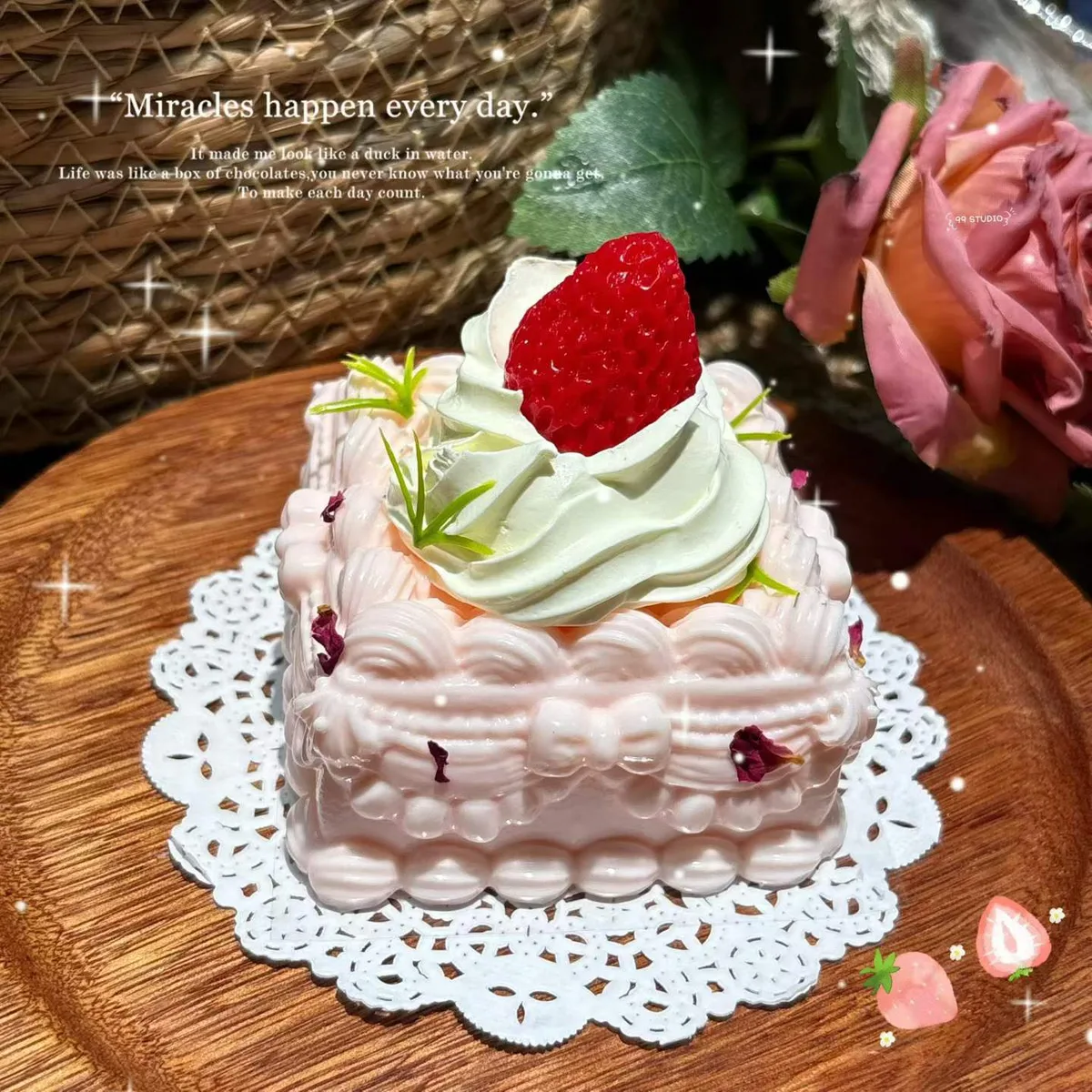 Strawberry Cream Cake Tart Squishy Toy - image 1