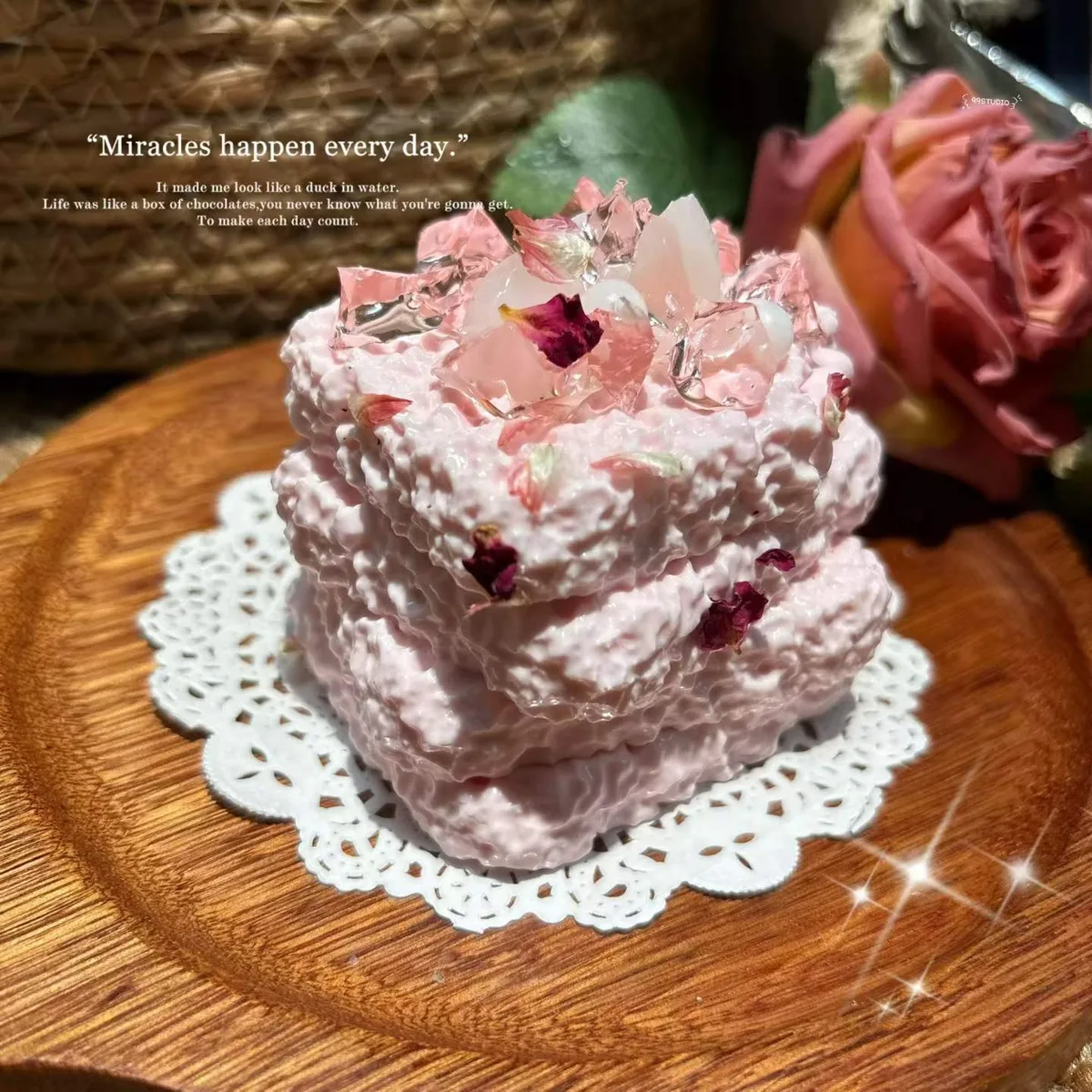 Strawberry Jelly Stacked Cake Squishy Toy - image 1
