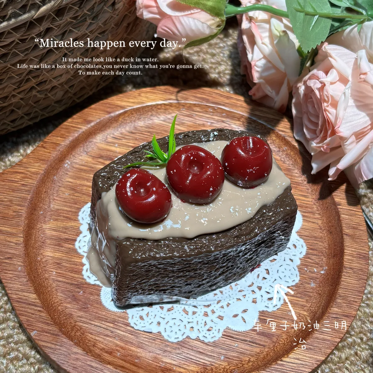 Cherry Cream Sandwich Squishy Toy - image 1