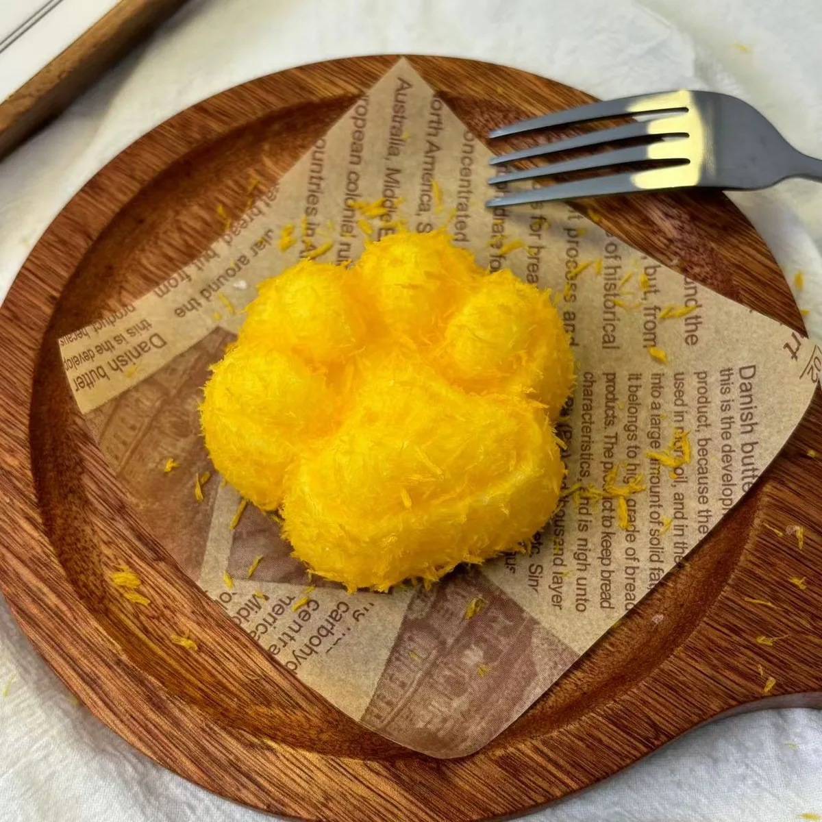 Fried Thick Cat Paw Squishy Toy