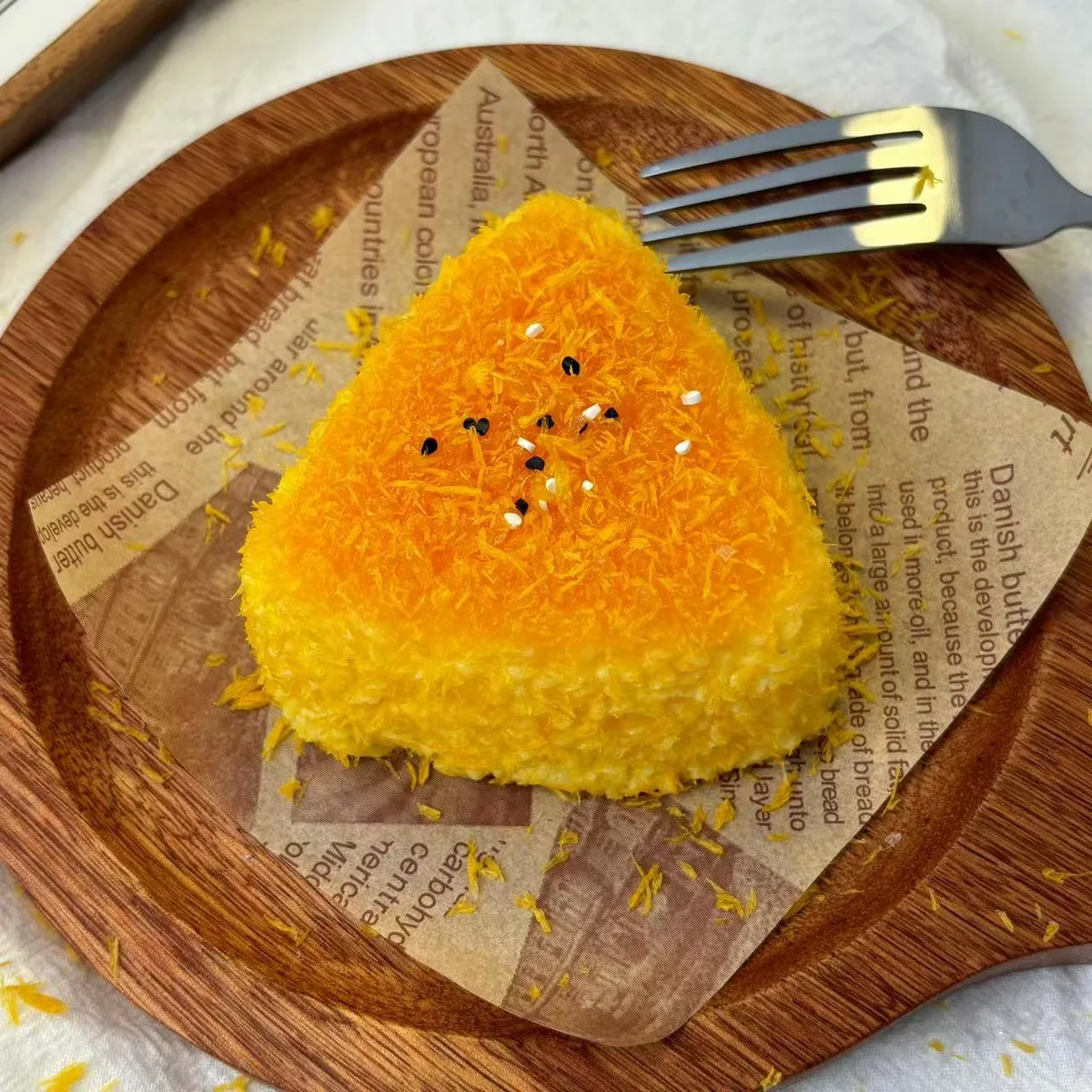 Fried Triangle Rice Ball Squishy Toy