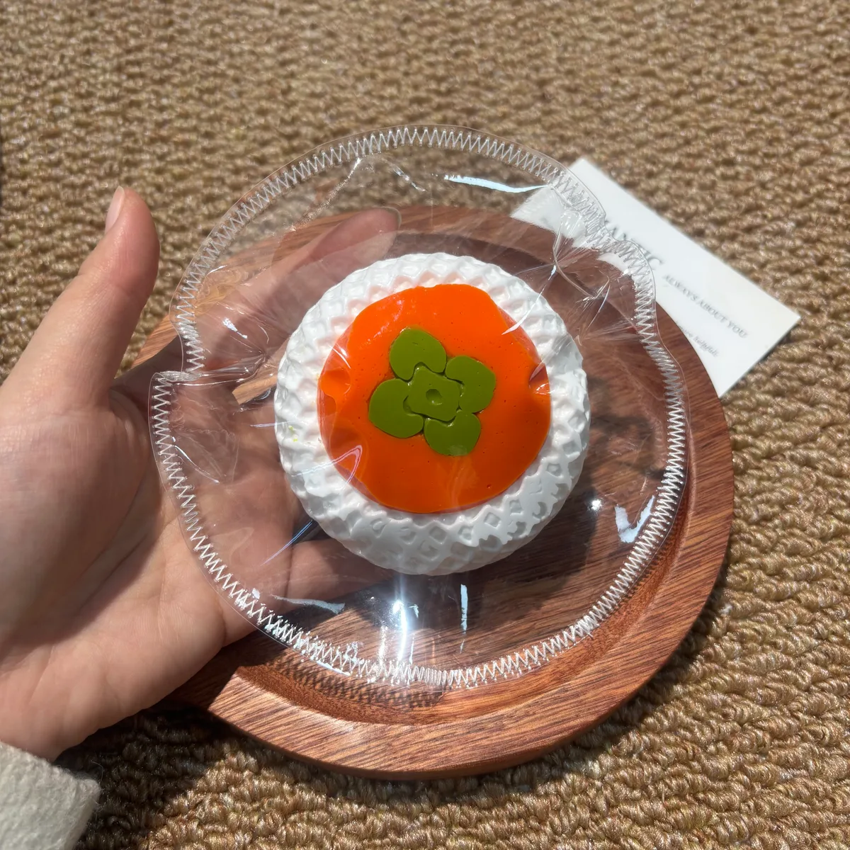 Foam Persimmon Squishy Toy - image 1